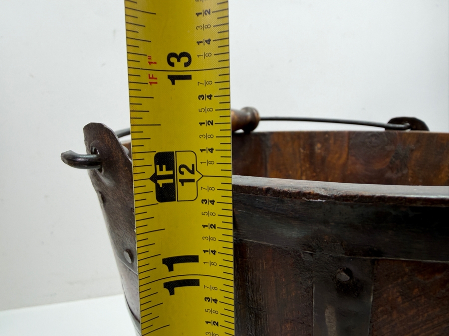 Handmade Wooden / Metal Bucket 12'H (RSF) [Photo 5]