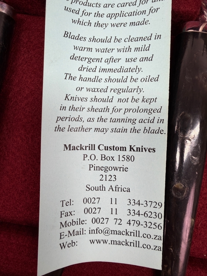 Pair Of Boxed Sets Of (12) Total S. Mackrill & Son Custom Forks With Horn Handles (RSF) [Photo 9]