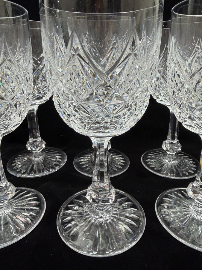 (10) Baccarat France Colbert Pattern Stemware Glasses 7.25'H (RSF) [Photo 5]