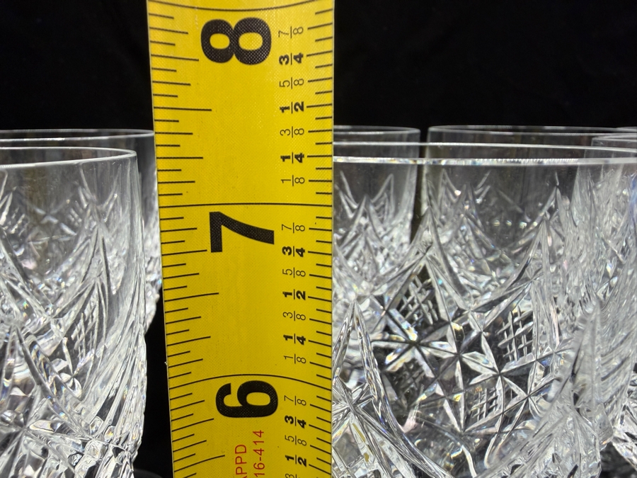 (10) Baccarat France Colbert Pattern Stemware Glasses 7.25'H (RSF) [Photo 10]