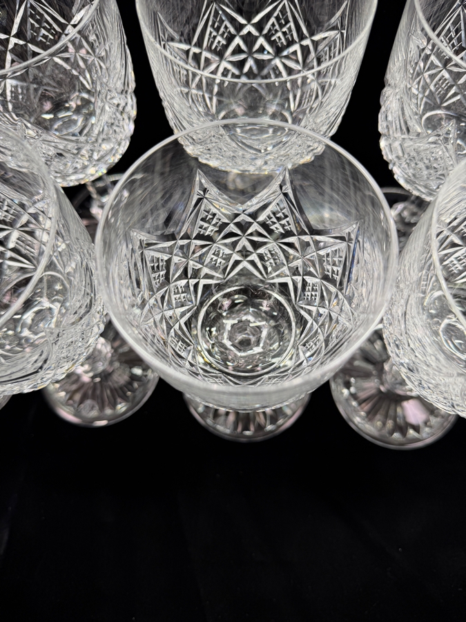 (10) Baccarat France Colbert Pattern Stemware Glasses 7.25'H (RSF) [Photo 7]