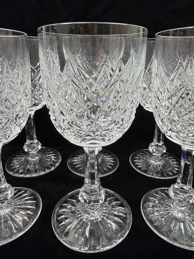 (10) Baccarat France Colbert Pattern Stemware Glasses 7.25'H (RSF) [Photo 4]