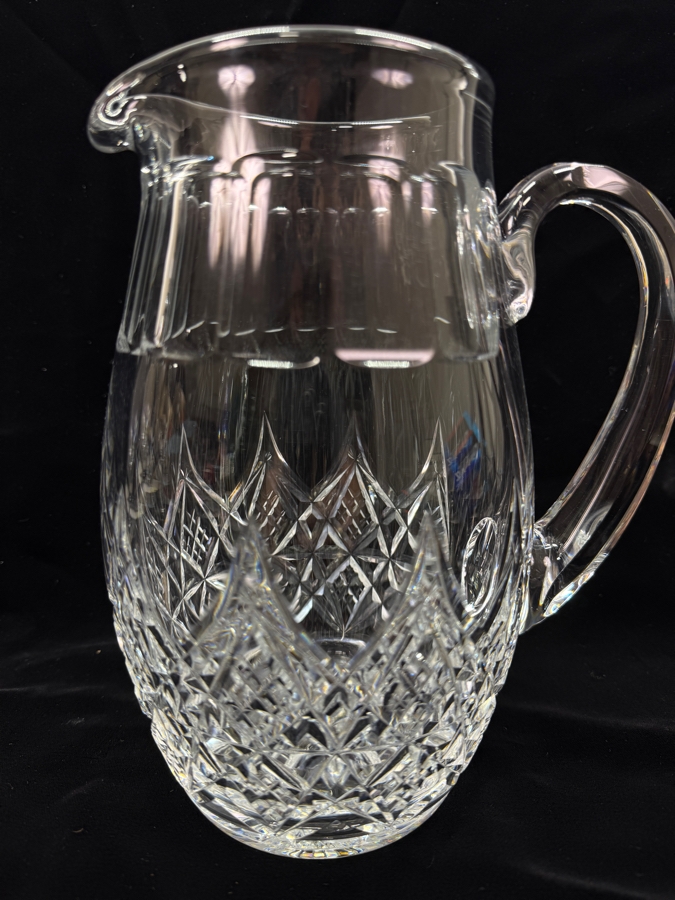 Vintage Baccarat France Colbert Pattern Crystal Pitcher 8.75'H (RSF) [Photo 2]