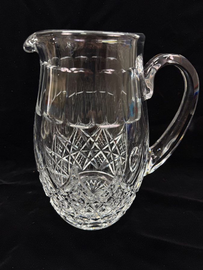 Vintage Baccarat France Colbert Pattern Crystal Pitcher 8.75'H (RSF) [Photo 3]