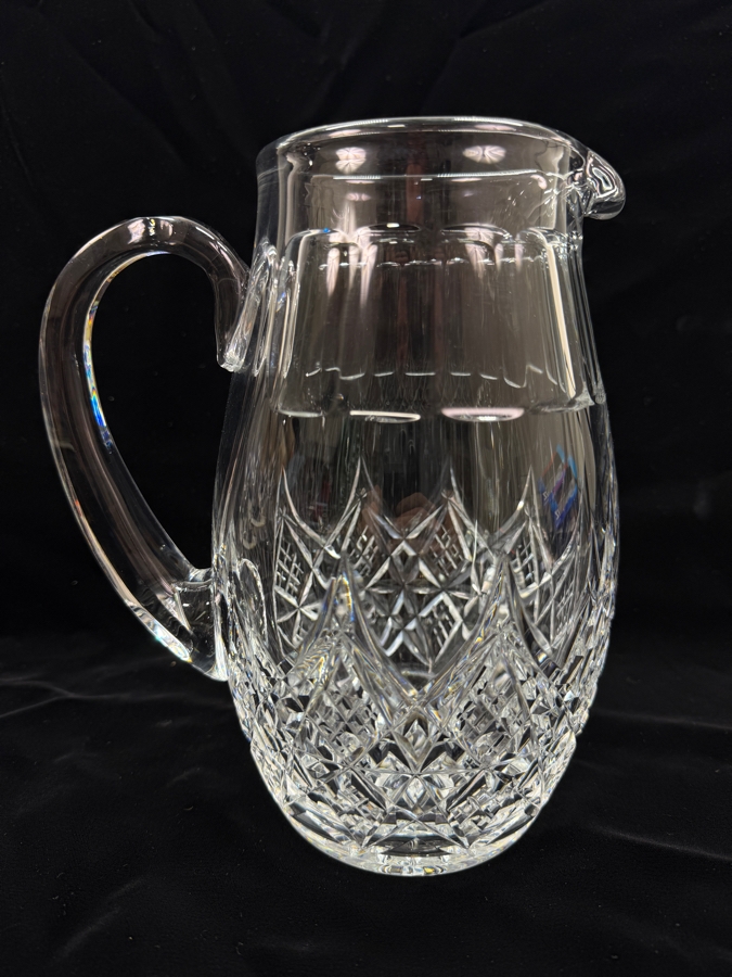 Vintage Baccarat France Colbert Pattern Crystal Pitcher 8.75'H (RSF) [Photo 6]