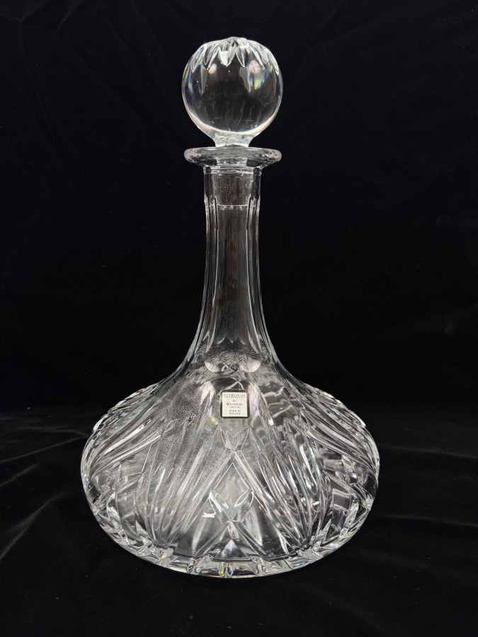 Waterford Crystal Marquis Pattern Decanter With Stopper 11'H (RSF)