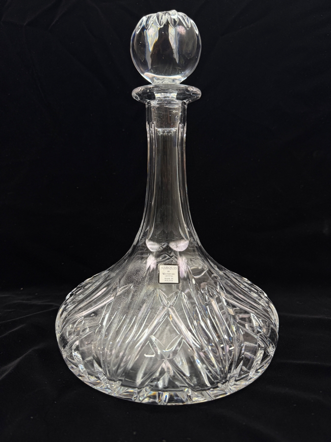 Waterford Crystal Marquis Pattern Decanter With Stopper 11'H (RSF) [Photo 3]