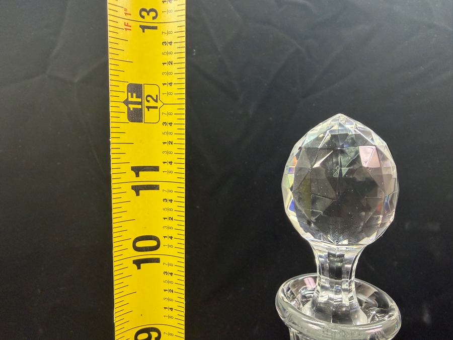 Vintage Baccarat France Crystal Colbert Pattern Decanter With Stopper 12'H (RSF) [Photo 6]