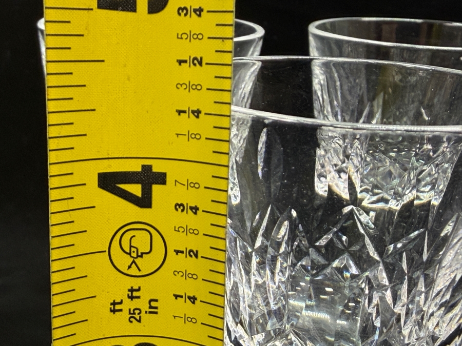 (4) Waterford Crystal Lismore Pattern Cordial Glasses 4.25'H (RSF) [Photo 5]