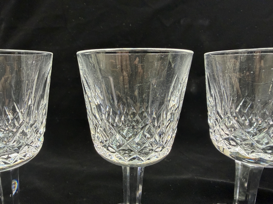 (4) Waterford Crystal Lismore Pattern Cordial Glasses 4.25'H (RSF) [Photo 3]