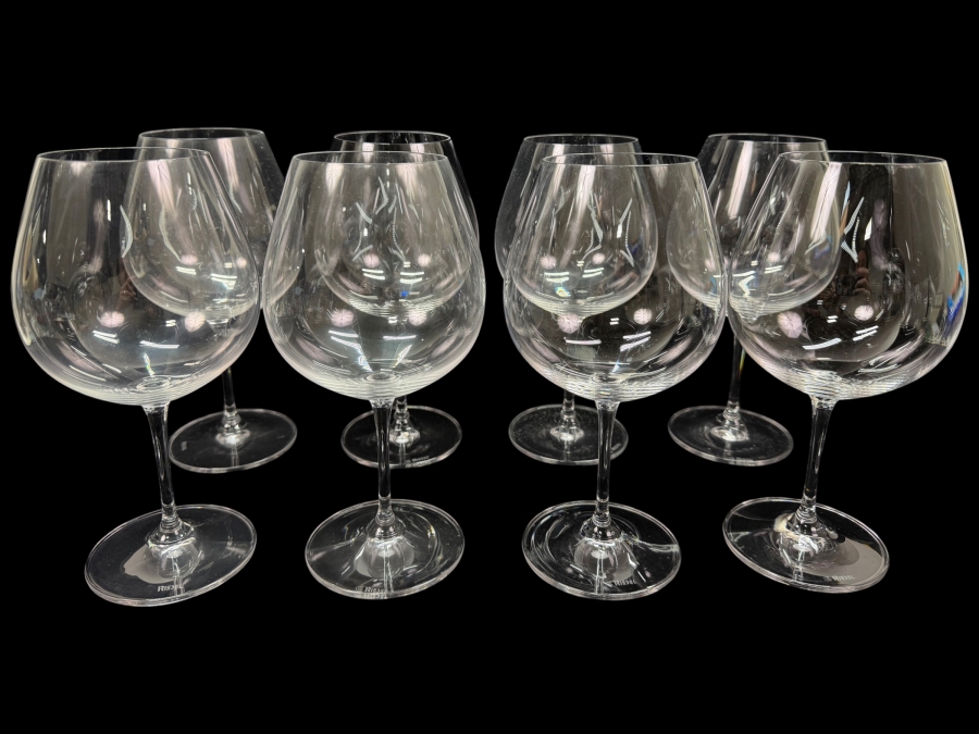 (8) Riedel Wine Glasses 8 3/8'H (RSF)