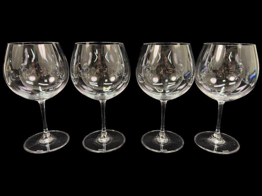 (4) Riedel Wine Glasses 7.75'H (RSF)