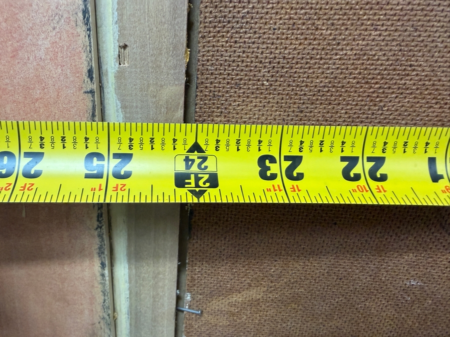 Original Abstract Oil Painting On Board Signed Lower Right Artist Signature Illegible 24 X 24 Framed 36 X 36 (RSF) [Photo 15]