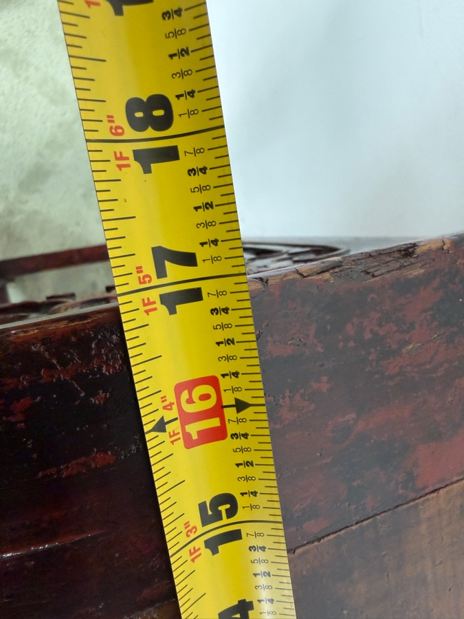 Vintage Chinese Republic Period Tall Stand 17W X 12.5D X 35H (RSF) [Photo 14]
