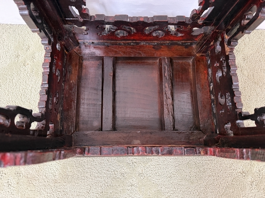 Vintage Chinese Republic Period Tall Stand 17W X 12.5D X 35H (RSF) [Photo 13]