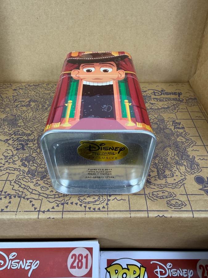 Funko Disney Treasures Festival Of Friends Subscription Box Featuring Dumbo With Timothy And Pluto Exclusive Pop! Vinyl Figures And Woody Mystery Mini Collector Tin [Photo 7]