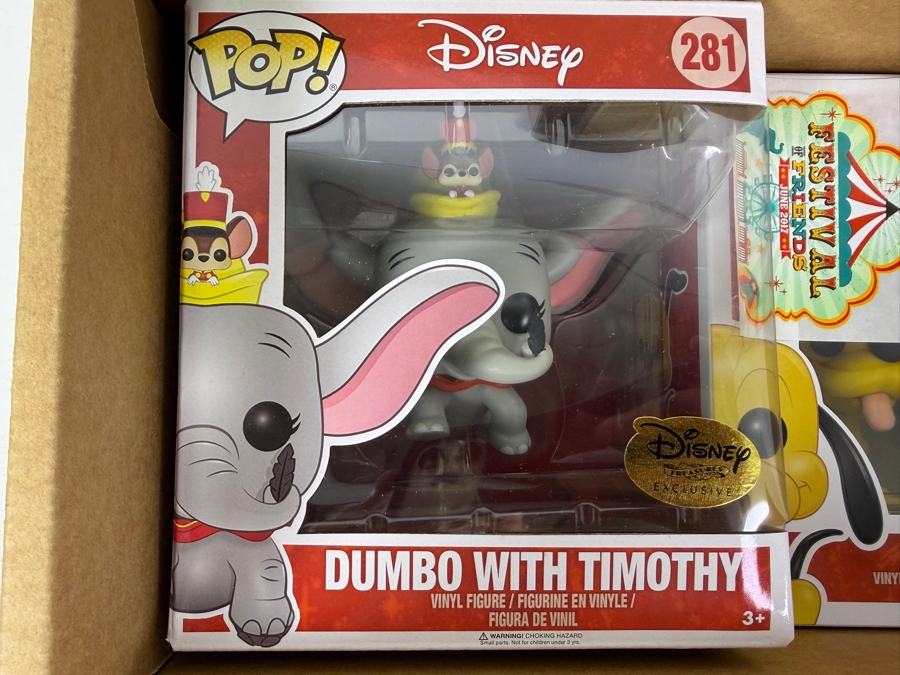 Funko Disney Treasures Festival Of Friends Subscription Box Featuring Dumbo With Timothy And Pluto Exclusive Pop! Vinyl Figures And Woody Mystery Mini Collector Tin [Photo 3]