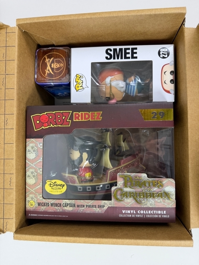 Funko Disney Treasures Pirates Cove Subscription Box Featuring Mr. Smee Exclusive Pop! Vinyl Figure And Wicked Wench Captain With Pirate Ship Dorbz Ridez Set [Photo 2]