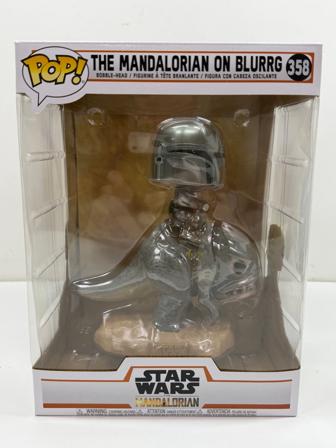 Funko Pop! Star Wars: The Mandalorian On Blurrg #358 Vinyl Bobble-Head Figure Featuring Mando Riding A Blurrg Beast From The Disney+ Series [Photo 3]