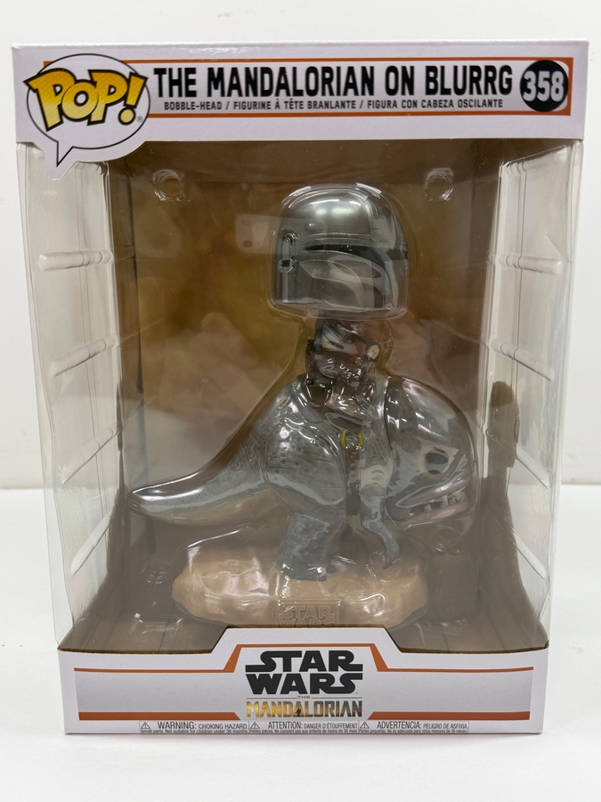Funko Pop! Star Wars: The Mandalorian On Blurrg #358 Vinyl Bobble-Head Figure Featuring Mando Riding A Blurrg Beast From The Disney+ Series [Photo 2]