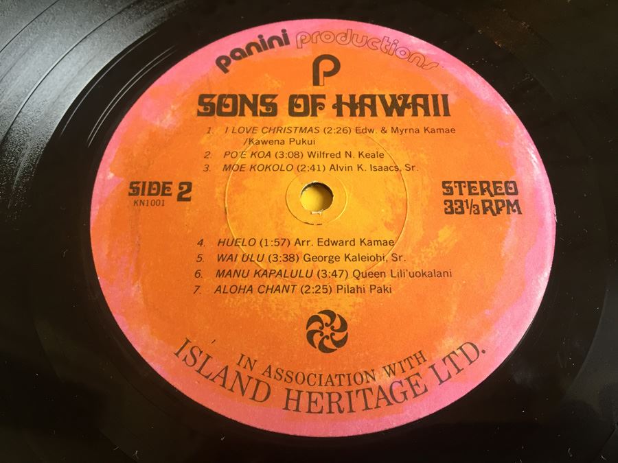 Sons Of Hawaii - The Folk Music Of Hawaii - Panini Records ‎- KN1001 [Photo 9]