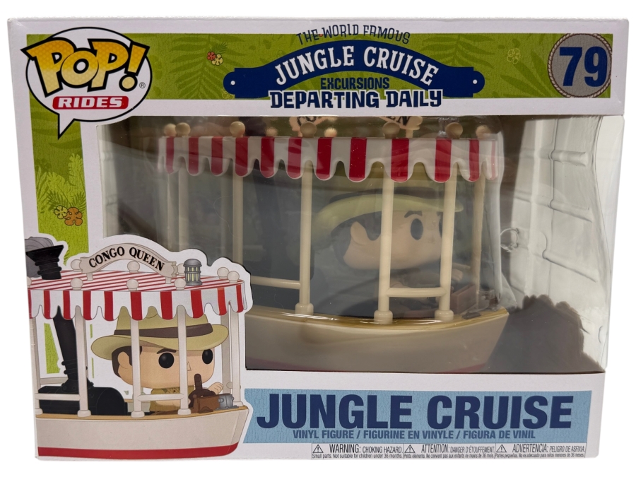 Funko Pop! Rides Disney Jungle Cruise Congo Queen Boat With Skipper Frank Vinyl Figure #79 Featuring The World Famous Jungle Cruise Excursion Ship