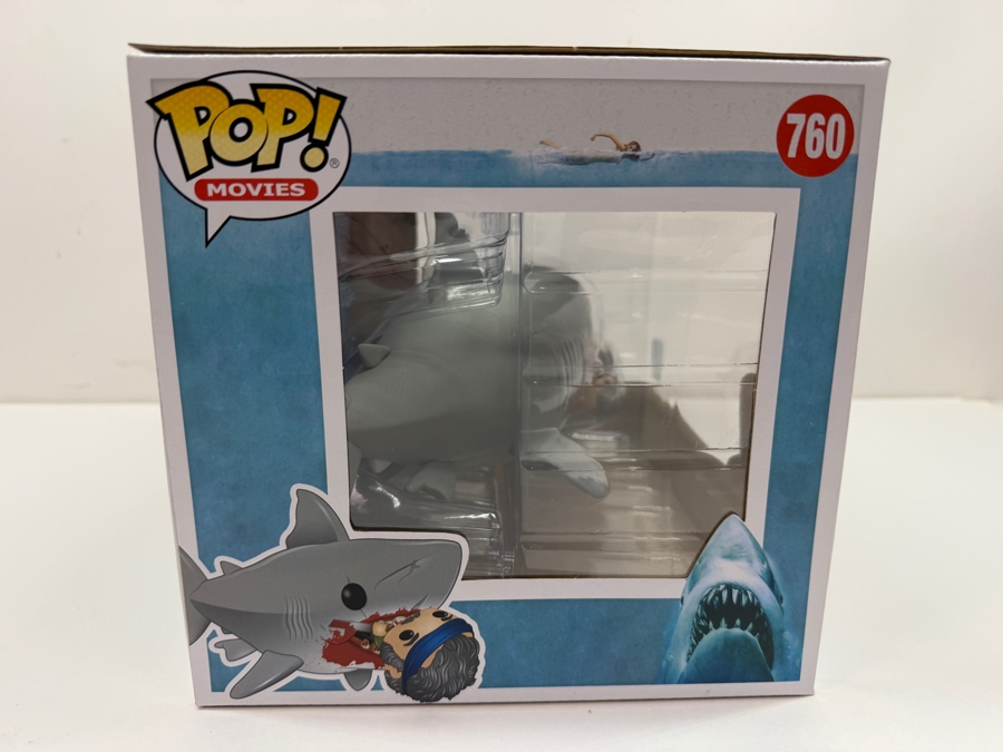 Funko Pop! Movies Jaws Shark Biting Quint #760 Vinyl Figure 2019 Summer Convention Limited Edition Exclusive Featuring The Iconic Attack Scene From The 1975 Film [Photo 6]