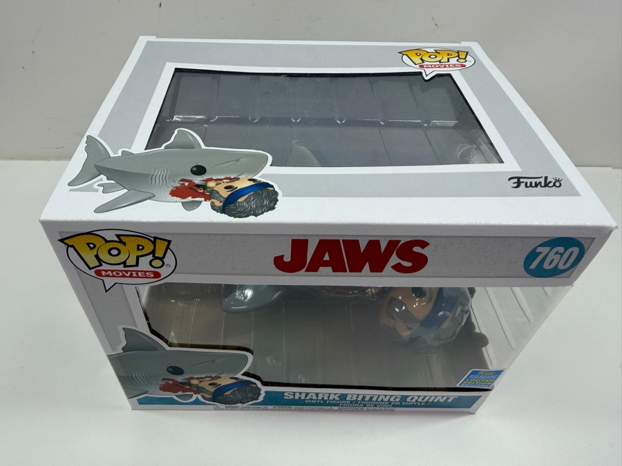 Funko Pop! Movies Jaws Shark Biting Quint #760 Vinyl Figure 2019 Summer Convention Limited Edition Exclusive Featuring The Iconic Attack Scene From The 1975 Film [Photo 4]