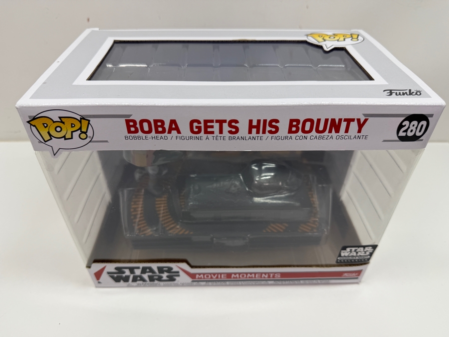 Funko Pop! Star Wars Movie Moments Boba Gets His Bounty #280 Smuggler's Bounty Exclusive Vinyl Bobble-Head Featuring Boba Fett Loading Han Solo In Carbonite [Photo 3]