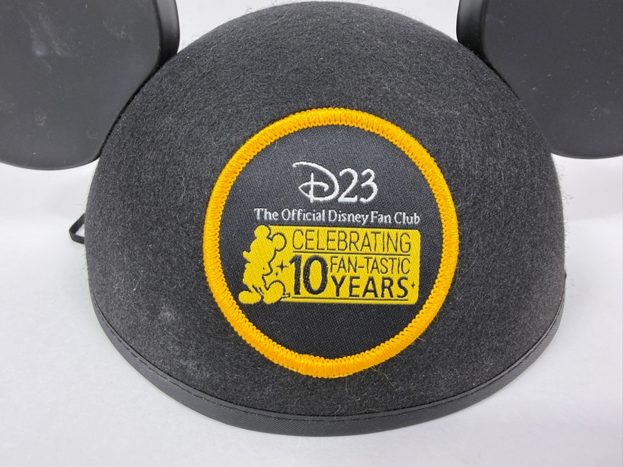 Disney D23 Official Fan Club Celebrating 10 Fan-Tastic Years Mickey Mouse Ear Hat - 2019 Anniversary Exclusive [Photo 2]