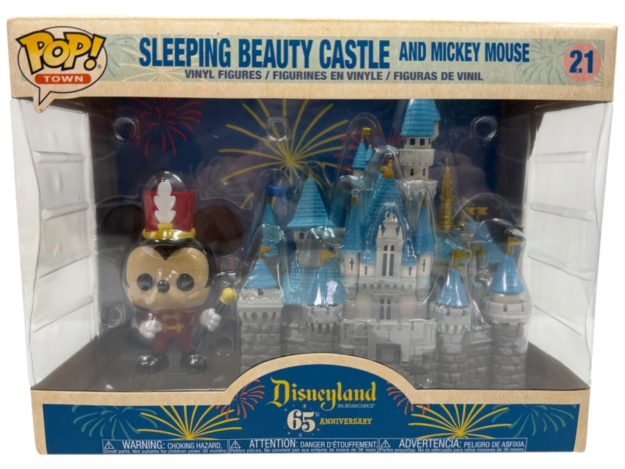 Funko Pop! Town Disneyland 65th Anniversary Sleeping Beauty Castle And Mickey Mouse #21 - Vinyl Figure Set 