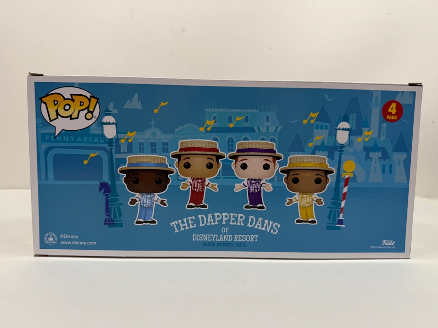 Funko Pop! Disney Parks The Dapper Dans 4-Pack - 2019 D23 Expo Exclusive - Disneyland Barbershop Quartet Vinyl Figure Set - Limited Edition Collectible [Photo 6]