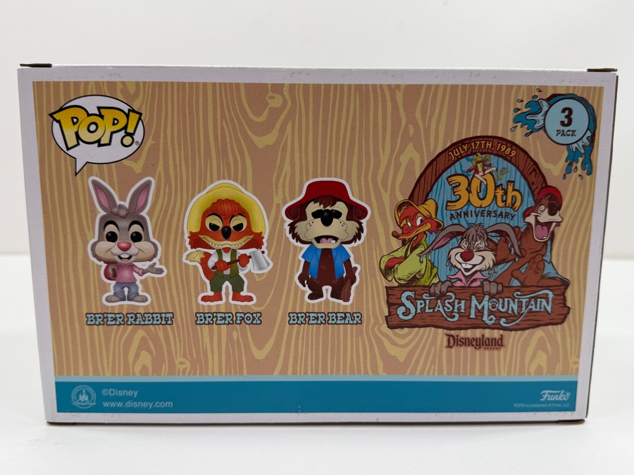 Funko Pop! Disney Splash Mountain 3-Pack - Br'er Rabbit, Br'er Fox, & Br'er Bear - Disneyland 30th Anniversary Exclusive - Disney Parks Vinyl Figures
 [Photo 8]