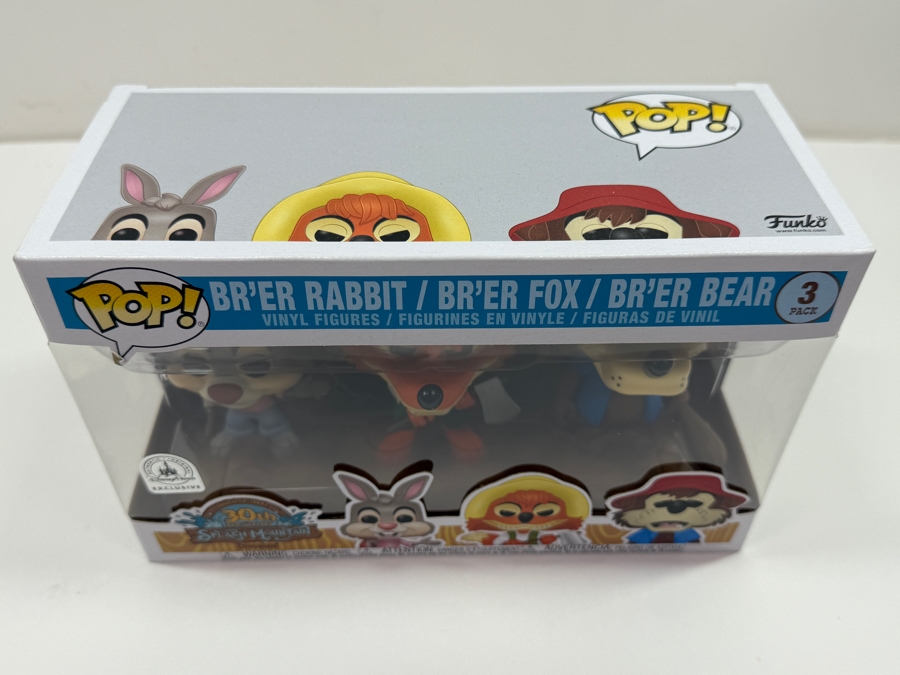 Funko Pop! Disney Splash Mountain 3-Pack - Br'er Rabbit, Br'er Fox, & Br'er Bear - Disneyland 30th Anniversary Exclusive - Disney Parks Vinyl Figures
 [Photo 6]