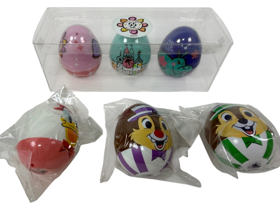 Disney Eggstravaganza 2016 Easter Egg Figure Set - Disneyland 55 Years Anniversary Exclusive - 6 Character Egg Set