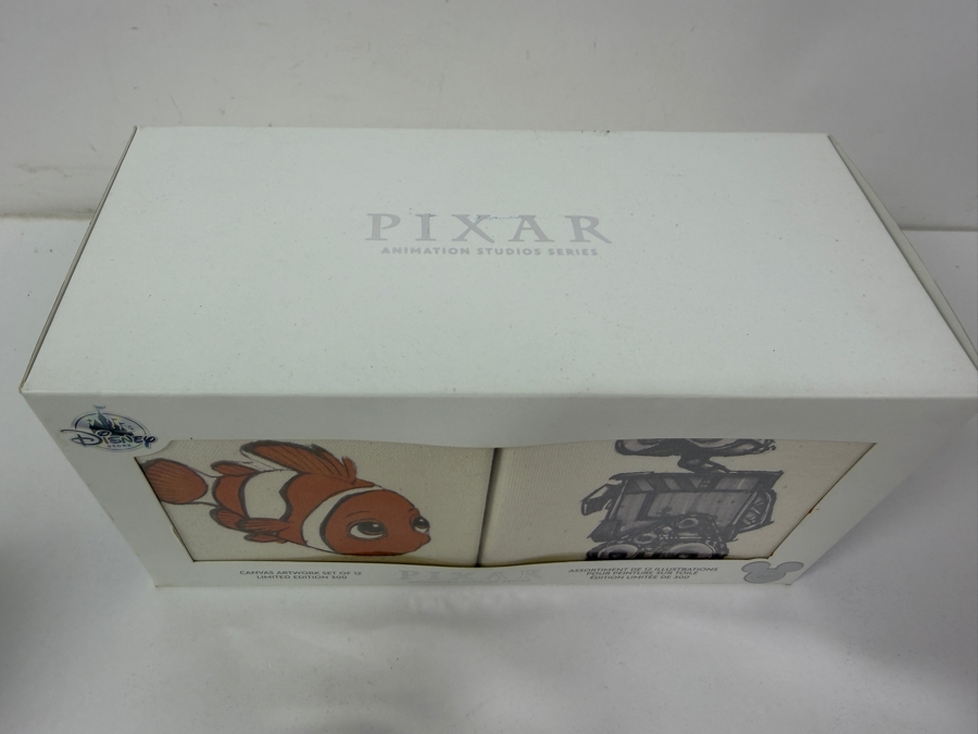 Disney Store Pixar Animation Studios Canvas Artwork Set Of 12 - Limited Edition 300 - 2017 D23 Expo Exclusive - Concept Art For Nemo, Wall-E And More Retails $100 [Photo 6]
