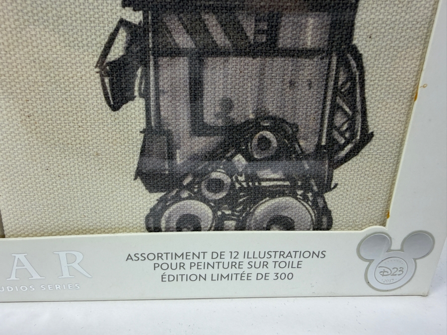 Disney Store Pixar Animation Studios Canvas Artwork Set Of 12 - Limited Edition 300 - 2017 D23 Expo Exclusive - Concept Art For Nemo, Wall-E And More Retails $100 [Photo 5]