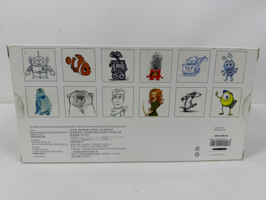 Disney Store Pixar Animation Studios Canvas Artwork Set Of 12 - Limited Edition 300 - 2017 D23 Expo Exclusive - Concept Art For Nemo, Wall-E And More Retails $100 [Photo 8]
