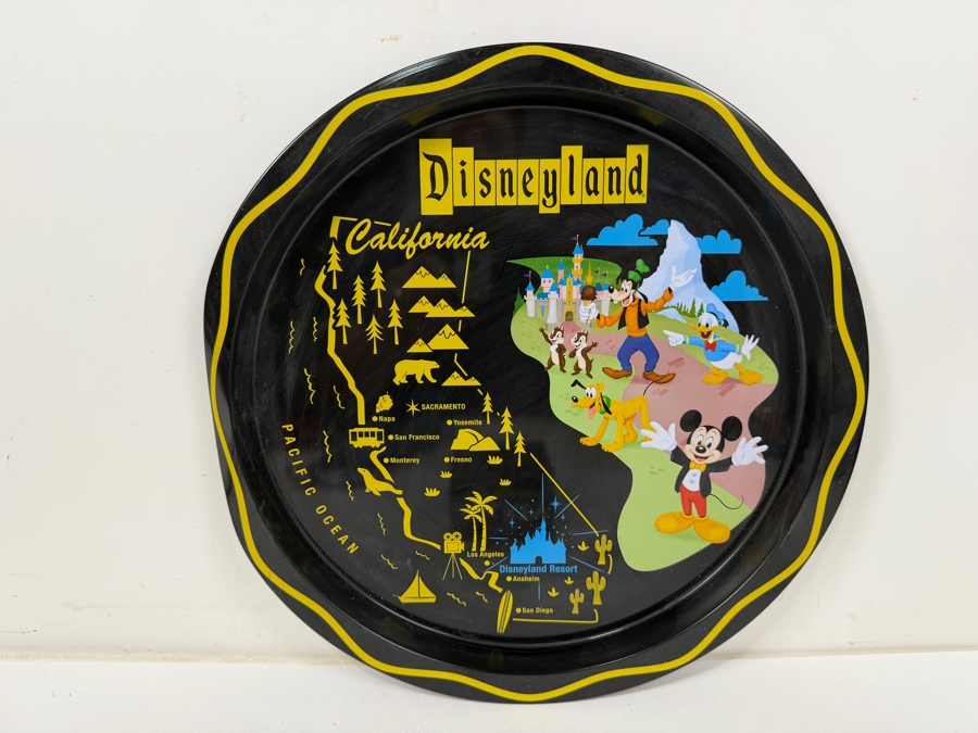 Vintage Disneyland California Tin Map Tray And Mickey The True Original 90th Anniversary Mystery Vinyl Figure Set - Disney Parks Collectibles [Photo 8]
