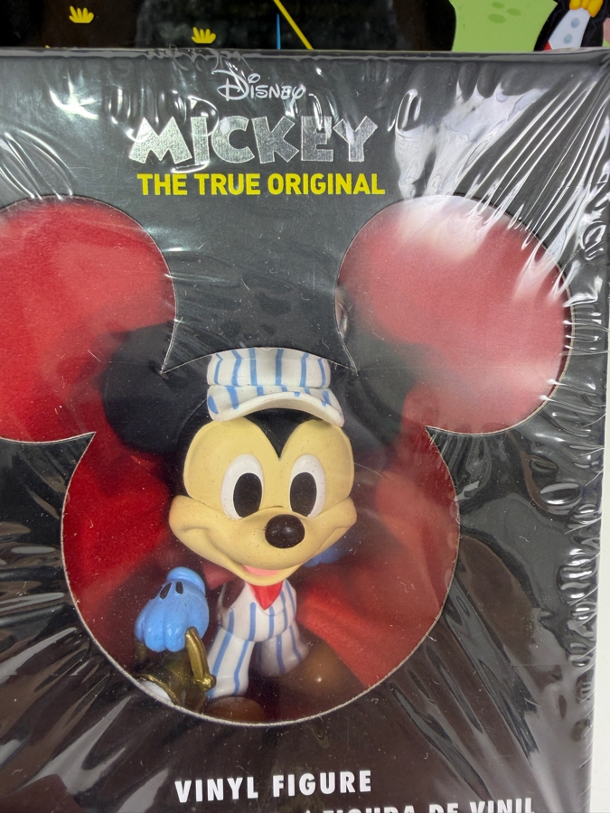Vintage Disneyland California Tin Map Tray And Mickey The True Original 90th Anniversary Mystery Vinyl Figure Set - Disney Parks Collectibles [Photo 3]