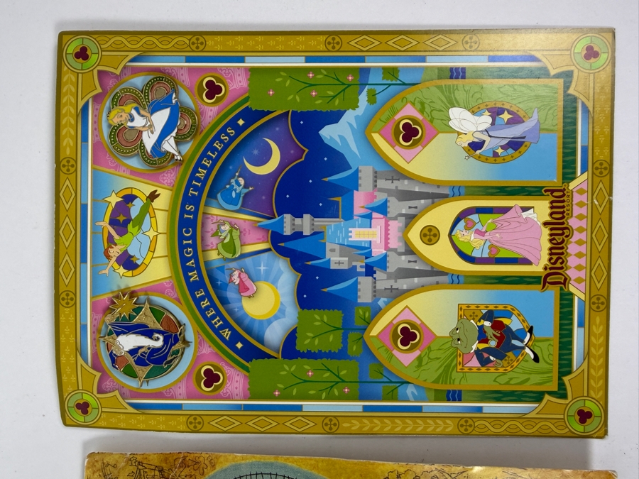 Vintage Disneyland California Five Original Lands Tin Map Tray And Where Magic Is Timeless Character Art Print Postcard Set [Photo 7]