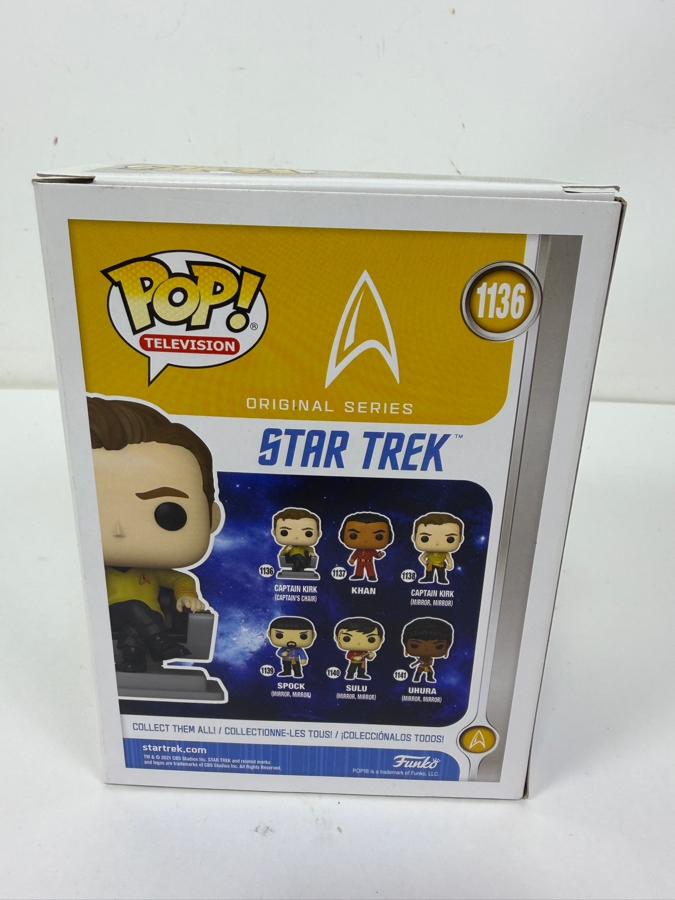 Funko Pop! Television Star Trek: The Original Series Captain Kirk In Command Chair #1136 [Photo 4]