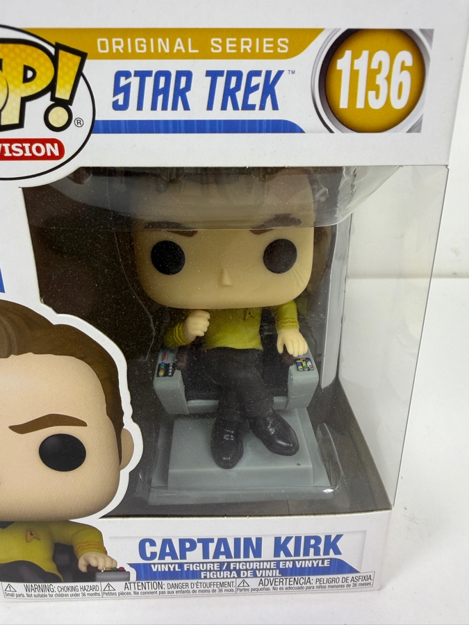 Funko Pop! Television Star Trek: The Original Series Captain Kirk In Command Chair #1136 [Photo 2]