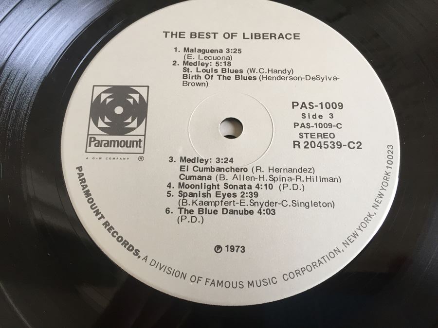 Liberace ‎- The Best Of Liberace - Paramount Records ‎- PAS-1009 - 2 × Vinyl [Photo 8]