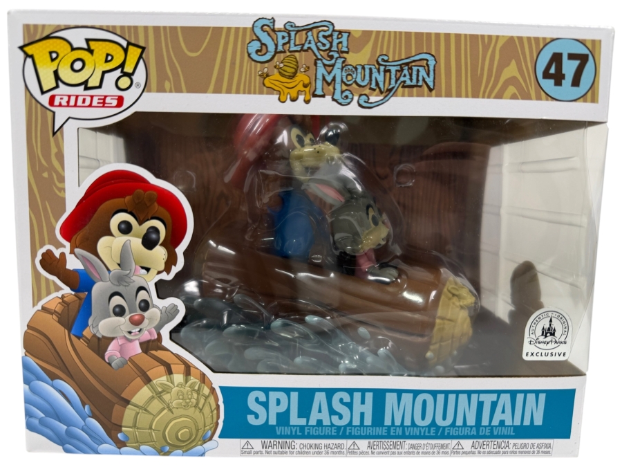 Funko Pop! Rides Disney Parks Splash Mountain Br'er Rabbit & Br'er Bear In Log Flume #47 