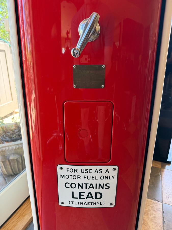 Authentic Restored Vintage Mobilgas Special Gas Pump By Martin & Schwartz Model 80 Series 1T Serial No. 86102 Circa 1950 With Reproduction Top Globe 27W X 16D X 80H (RSF) [Photo 4]