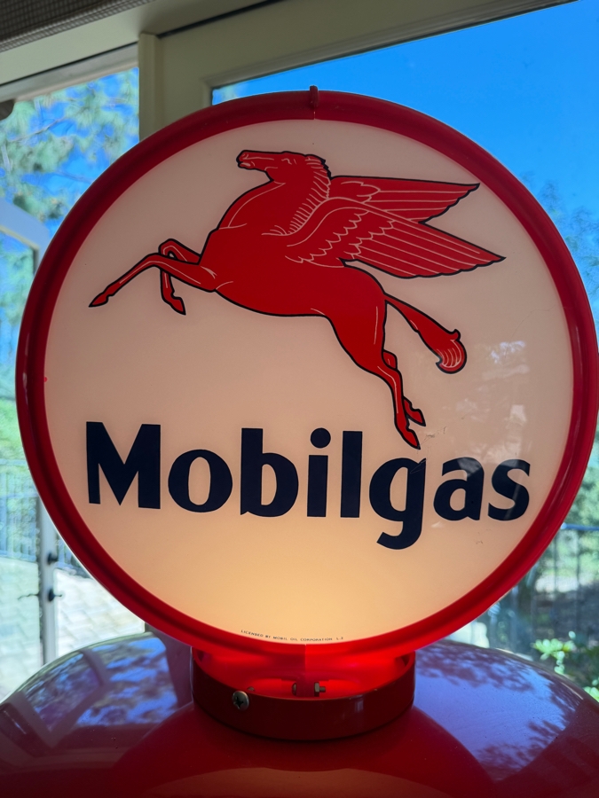 Authentic Restored Vintage Mobilgas Special Gas Pump By Martin & Schwartz Model 80 Series 1T Serial No. 86102 Circa 1950 With Reproduction Top Globe 27W X 16D X 80H (RSF) [Photo 11]