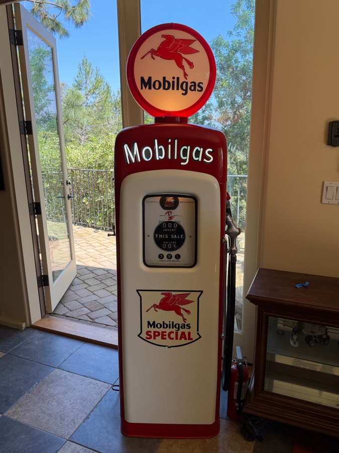 Authentic Restored Vintage Mobilgas Special Gas Pump By Martin & Schwartz Model 80 Series 1T Serial No. 86102 Circa 1950 With Reproduction Top Globe 27W X 16D X 80H (RSF) [Photo 12]