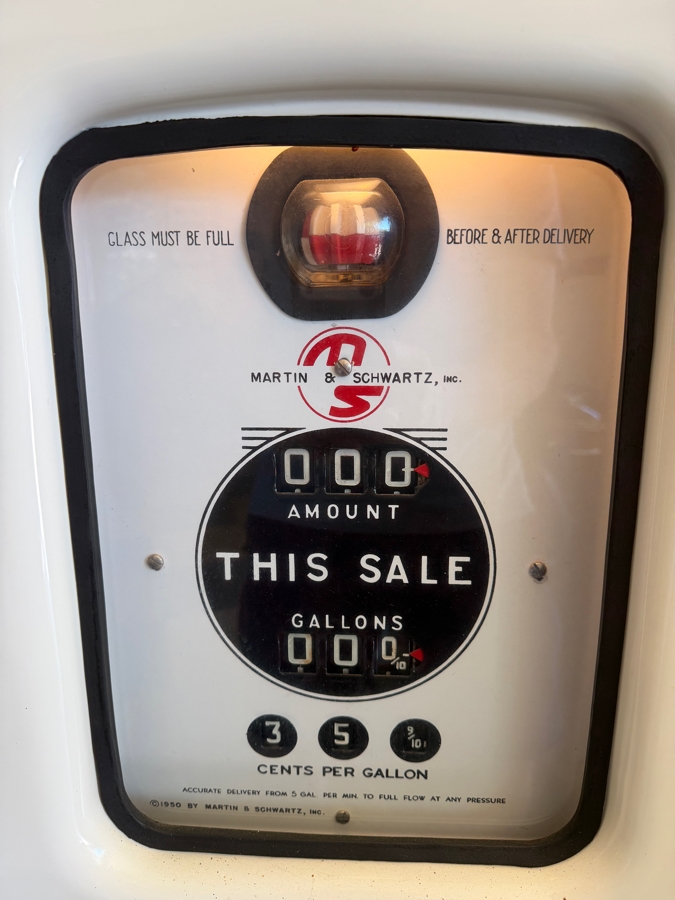 Authentic Restored Vintage Mobilgas Special Gas Pump By Martin & Schwartz Model 80 Series 1T Serial No. 86102 Circa 1950 With Reproduction Top Globe 27W X 16D X 80H (RSF) [Photo 7]