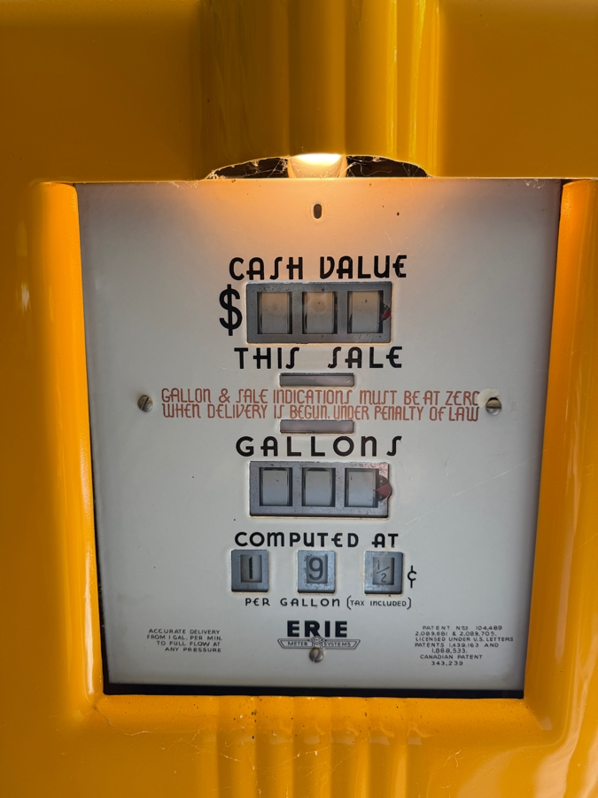Authentic Restored Vintage Shell Gas Pump By Erie Meter Systems Model 70 Serial No. 96022 Circa 1930s/40s With Reproduction Top Globe 24W X 17D X 86H (RSF) [Photo 16]
